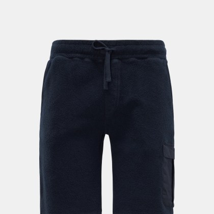 04651/ A trip in a bag - Herren - Fleece-Cargo-Shorts %27Oyster%27 navy 04651/ A trip in a bag - Herren - Fleece-Cargo-Shorts %27Oyster%27 navy