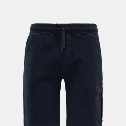 04651/ A trip in a bag - Herren - Fleece-Cargo-Shorts %27Oyster%27 navy 04651/ A trip in a bag - Herren - Fleece-Cargo-Shorts %27Oyster%27 navy