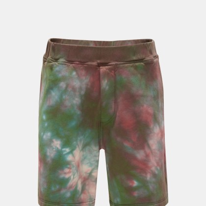 Dsquared2 - Herren - Sweatshorts grün/bordeaux gemustert Dsquared2 - Herren - Sweatshorts grün/bordeaux gemustert