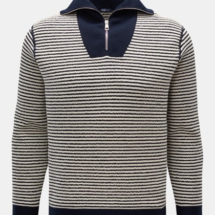 04651/ A trip in a bag - Herren - Troyer %27Seersucker%27 navy/offwhite gestreift 04651/ A trip in a bag - Herren - Troyer %27Seersucker%27 navy/offwhite gestreift