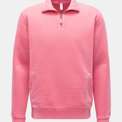 04651/ A trip in a bag - Herren - Sweat-Troyer %27Quarter Zip%27 koralle 04651/ A trip in a bag - Herren - Sweat-Troyer %27Quarter Zip%27 koralle