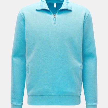 04651/ A trip in a bag - Herren - Sweat-Troyer %27Quarter Zip%27 türkis 04651/ A trip in a bag - Herren - Sweat-Troyer %27Quarter Zip%27 türkis