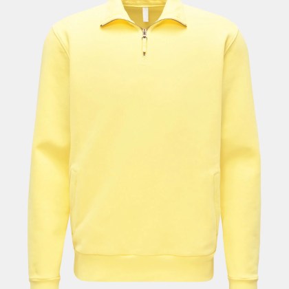 04651/ A trip in a bag - Herren - Sweat-Troyer %27Quarter Zip%27 gelb 04651/ A trip in a bag - Herren - Sweat-Troyer %27Quarter Zip%27 gelb