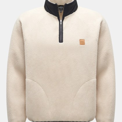 A.P.C. - Herren - Fleece-Troyer creme A.P.C. - Herren - Fleece-Troyer creme