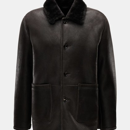 Windsor - Herren - Lammfelljacke %27Aro%27 dunkelbraun Windsor - Herren - Lammfelljacke %27Aro%27 dunkelbraun