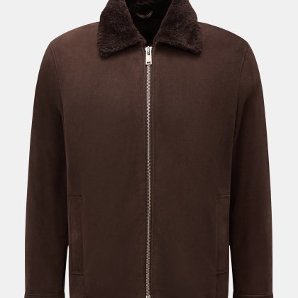 Arma - Herren - Lammfelljacke %27Hara%27 dunkelbraun Arma - Herren - Lammfelljacke %27Hara%27 dunkelbraun