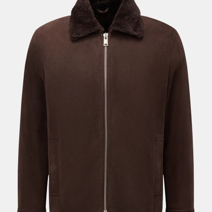 Arma - Herren - Lammfelljacke %27Hara%27 dunkelbraun Arma - Herren - Lammfelljacke %27Hara%27 dunkelbraun
