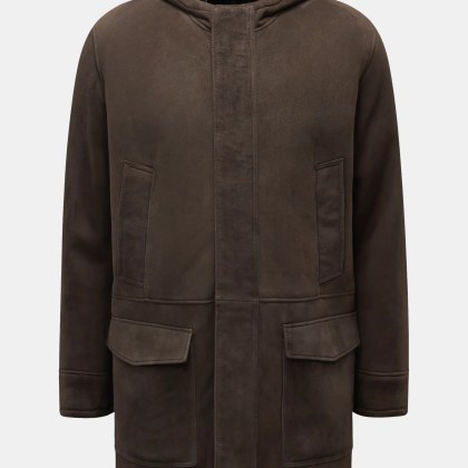 Arma - Herren - Lammfellmantel %27Mias%27 dunkelbraun Arma - Herren - Lammfellmantel %27Mias%27 dunkelbraun