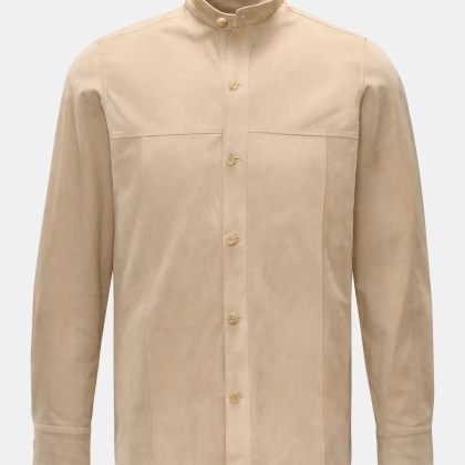 Rifugio - Herren - Veloursleder-Overshirt beige Rifugio - Herren - Veloursleder-Overshirt beige