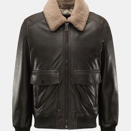 Windsor - Herren - Lederblouson %27Arturo%27 dunkelbraun Windsor - Herren - Lederblouson %27Arturo%27 dunkelbraun