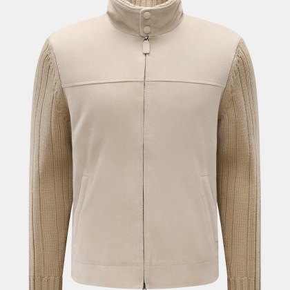 Emporio Armani - Herren - Strickjacke hellbraun Emporio Armani - Herren - Strickjacke hellbraun