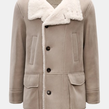 Manzoni 24 - Herren - Lammfelljacke hellgrau Manzoni 24 - Herren - Lammfelljacke hellgrau