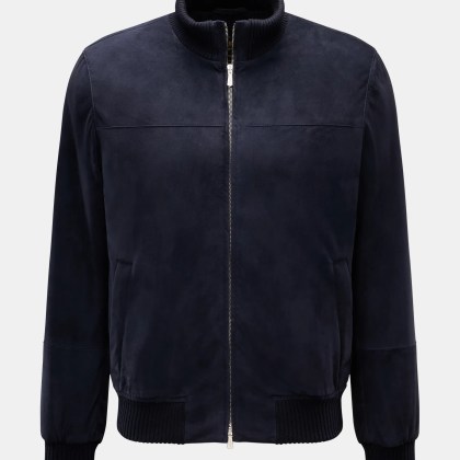 Mandelli - Herren - Veloursleder-Blouson navy Mandelli - Herren - Veloursleder-Blouson navy
