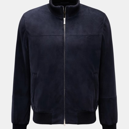 Mandelli - Herren - Veloursleder-Blouson navy Mandelli - Herren - Veloursleder-Blouson navy