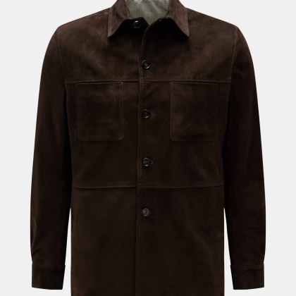 Rifugio - Herren - Velourslederjacke dunkelbraun Rifugio - Herren - Velourslederjacke dunkelbraun