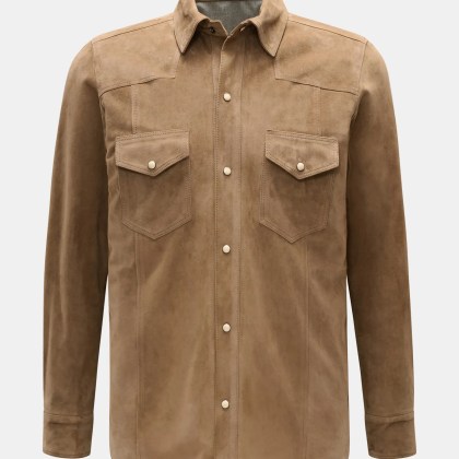 Rifugio - Herren - Velourslederjacke hellbraun Rifugio - Herren - Velourslederjacke hellbraun