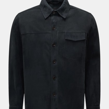 Arma - Herren - Velourslederjacke %27Dillen%27 dark navy Arma - Herren - Velourslederjacke %27Dillen%27 dark navy