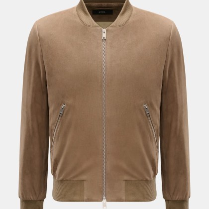 Arma - Herren - Veloursleder Blouson %27Didier%27 taupe Arma - Herren - Veloursleder Blouson %27Didier%27 taupe