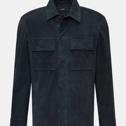 Arma - Herren - Velourslederjacke %27Mex%27 dark navy Arma - Herren - Velourslederjacke %27Mex%27 dark navy