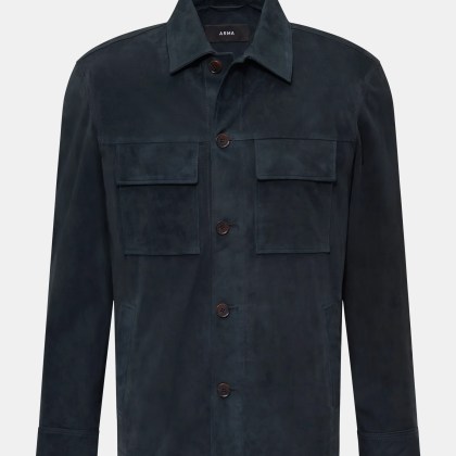 Arma - Herren - Velourslederjacke %27Mex%27 dark navy Arma - Herren - Velourslederjacke %27Mex%27 dark navy