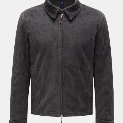 04651/ A trip in a bag - Herren - Cordjacke %27Cord Blou%27 dunkelgrau 04651/ A trip in a bag - Herren - Cordjacke %27Cord Blou%27 dunkelgrau