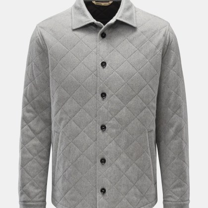Maurizio Baldassari - Herren - Cashmere Steppjacke grau Maurizio Baldassari - Herren - Cashmere Steppjacke grau