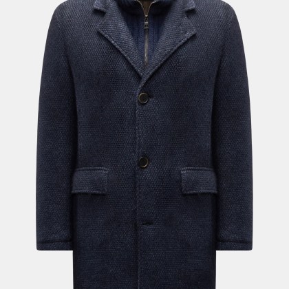 GMS75 - Herren - Strickmantel navy GMS75 - Herren - Strickmantel navy