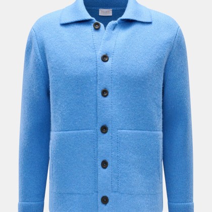 04651/ A trip in a bag - Herren - Cardigan %27Boiled Blouson%27 blau 04651/ A trip in a bag - Herren - Cardigan %27Boiled Blouson%27 blau
