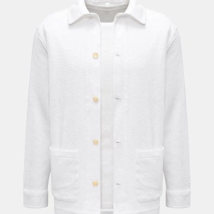 04651/ A trip in a bag - Herren - Frottee-Overshirt %27Terry Jacket%27 weiß 04651/ A trip in a bag - Herren - Frottee-Overshirt %27Terry Jacket%27 weiß