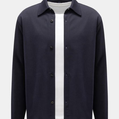 04651/ A trip in a bag - Herren - Piqué-Overshirt navy 04651/ A trip in a bag - Herren - Piqué-Overshirt navy