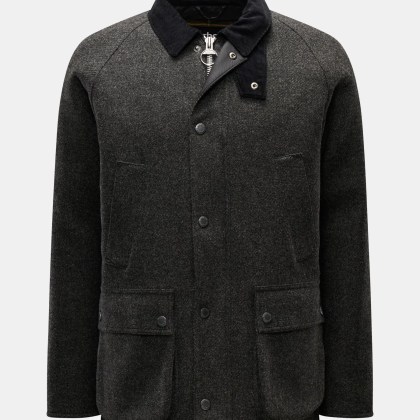 Barbour - Herren - Wolljacke %27Bedale%27 anthrazit meliert Barbour - Herren - Wolljacke %27Bedale%27 anthrazit meliert