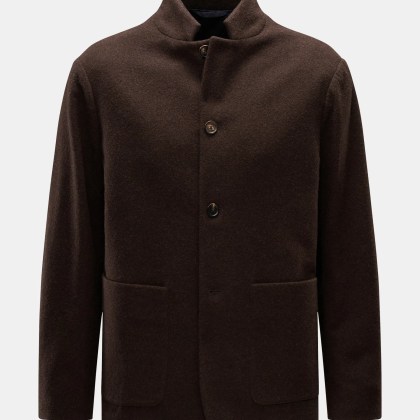 Doppiaa - Herren - Jacke %27Aaneto%27 dunkelbraun Doppiaa - Herren - Jacke %27Aaneto%27 dunkelbraun