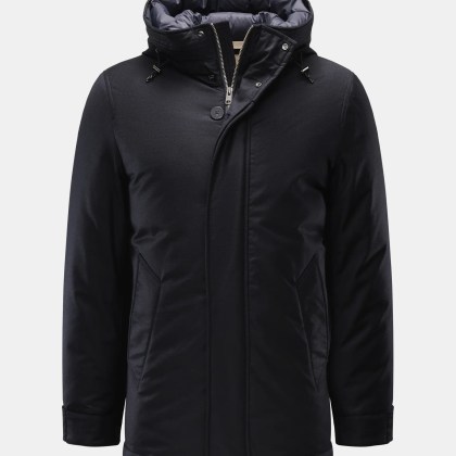Woolrich - Herren - Daunenjacke %27LP Wool Silk Parka%27 dark navy Woolrich - Herren - Daunenjacke %27LP Wool Silk Parka%27 dark navy