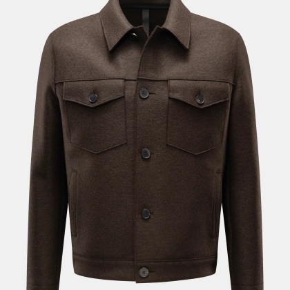 Harris Wharf London - Herren - Wolljacke dunkelbraun Harris Wharf London - Herren - Wolljacke dunkelbraun