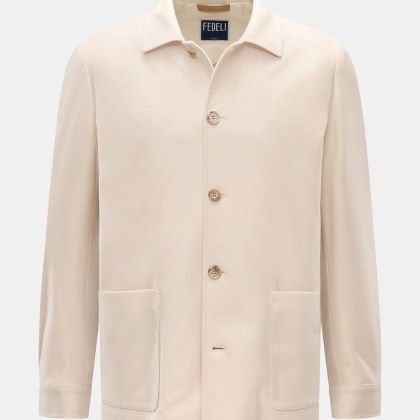 Fedeli - Herren - Cashmere Flanell-Jacke %27Oxford%27 sand Fedeli - Herren - Cashmere Flanell-Jacke %27Oxford%27 sand