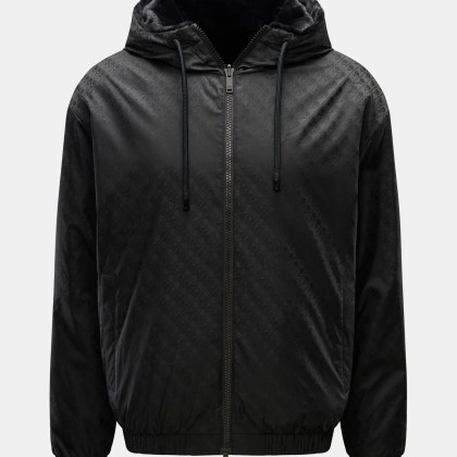 Moose Knuckles - Herren - Wende-Blouson %27Borden Monogram%27 schwarz gemustert Moose Knuckles - Herren - Wende-Blouson %27Borden Monogram%27 schwarz gemustert