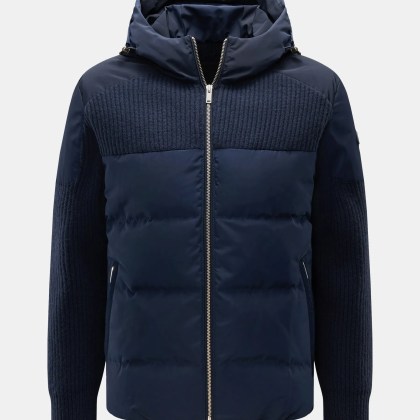 Moose Knuckles - Herren - Daunenblouson %27Glenvale Knit Hybrid%27 navy Moose Knuckles - Herren - Daunenblouson %27Glenvale Knit Hybrid%27 navy