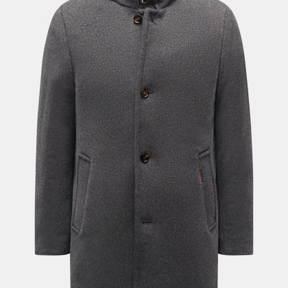 Moorer - Herren - Daunenjacke %27Bond%27 grau meliert Moorer - Herren - Daunenjacke %27Bond%27 grau meliert