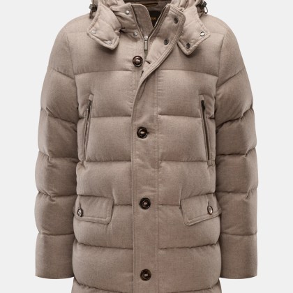 Moorer - Herren - Cashmere Daunenparka %27Gorner%27 taupe Moorer - Herren - Cashmere Daunenparka %27Gorner%27 taupe
