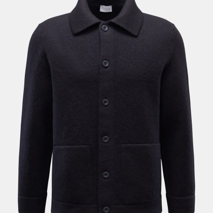 04651/ A trip in a bag - Herren - Woll-Overshirt %27Boiled Blouson%27 navy 04651/ A trip in a bag - Herren - Woll-Overshirt %27Boiled Blouson%27 navy