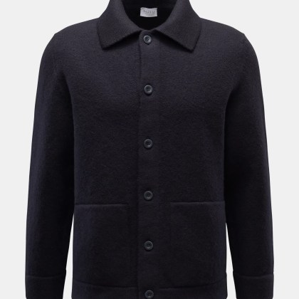 04651/ A trip in a bag - Herren - Woll-Overshirt %27Boiled Blouson%27 navy 04651/ A trip in a bag - Herren - Woll-Overshirt %27Boiled Blouson%27 navy