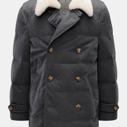 Brunello Cucinelli - Herren - Daunenjacke dunkelgrau meliert Brunello Cucinelli - Herren - Daunenjacke dunkelgrau meliert