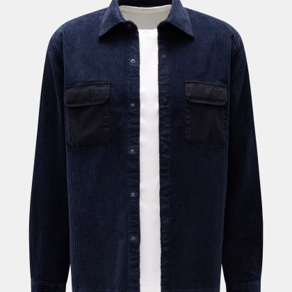 04651/ A trip in a bag - Herren - Cord-Overshirt navy 04651/ A trip in a bag - Herren - Cord-Overshirt navy
