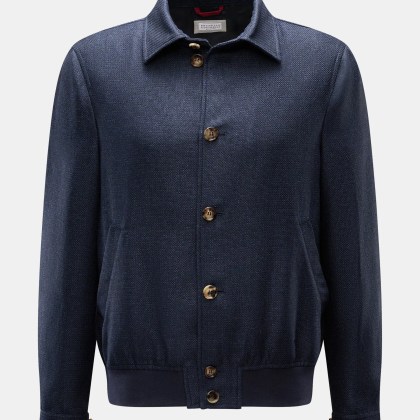 Brunello Cucinelli - Herren - Blouson navy meliert Brunello Cucinelli - Herren - Blouson navy meliert
