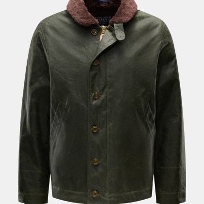 Manifattura Ceccarelli - Herren - Wachsjacke %27Deck Jacket%27 dunkelgrün Manifattura Ceccarelli - Herren - Wachsjacke %27Deck Jacket%27 dunkelgrün