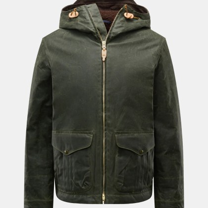 Manifattura Ceccarelli - Herren - Wachsjacke %27Blazer Coat%27 dunkelgrün Manifattura Ceccarelli - Herren - Wachsjacke %27Blazer Coat%27 dunkelgrün