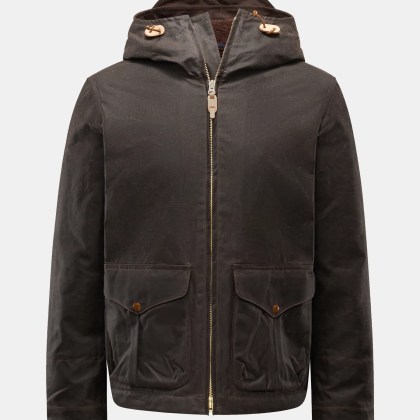 Manifattura Ceccarelli - Herren - Wachsjacke %27Blazer Coat%27 dunkelbraun Manifattura Ceccarelli - Herren - Wachsjacke %27Blazer Coat%27 dunkelbraun