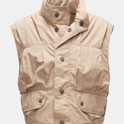 Our Legacy - Herren - Outdoorweste %27Cropped Exhale Puffa%27 beige Our Legacy - Herren - Outdoorweste %27Cropped Exhale Puffa%27 beige