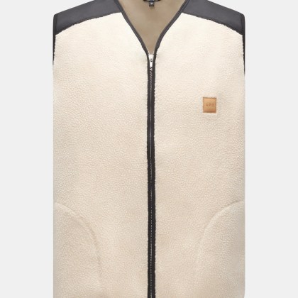 A.P.C. - Herren - Fleeceweste %27Nate%27 creme A.P.C. - Herren - Fleeceweste %27Nate%27 creme