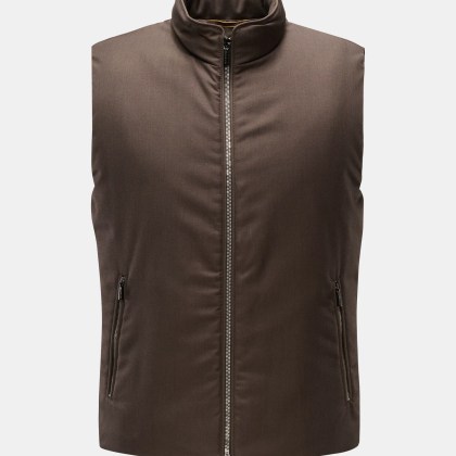 Moorer - Herren - Daunenweste %27Uros%27 graubraun Moorer - Herren - Daunenweste %27Uros%27 graubraun